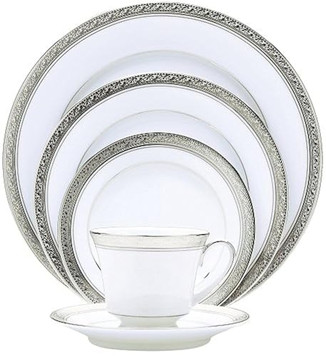 Crestwood Platinum 20-Piece Dinnerware Place Setting, Service for 4