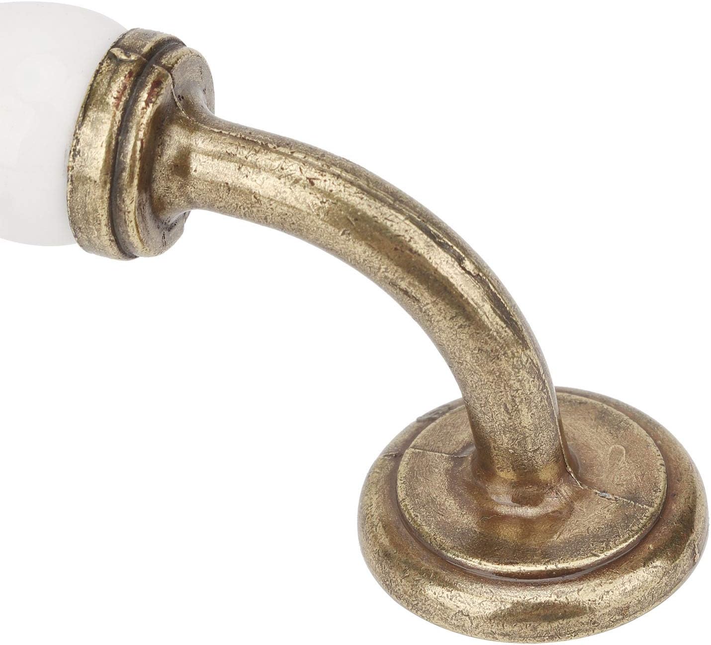 4 Sets Cabinet Handles, Ceramic Pulls Furniture Drawer Knobs Antique Funiture Hardware for Dresser Closet Cupboard Drawer Door Hole spacing 160mm
