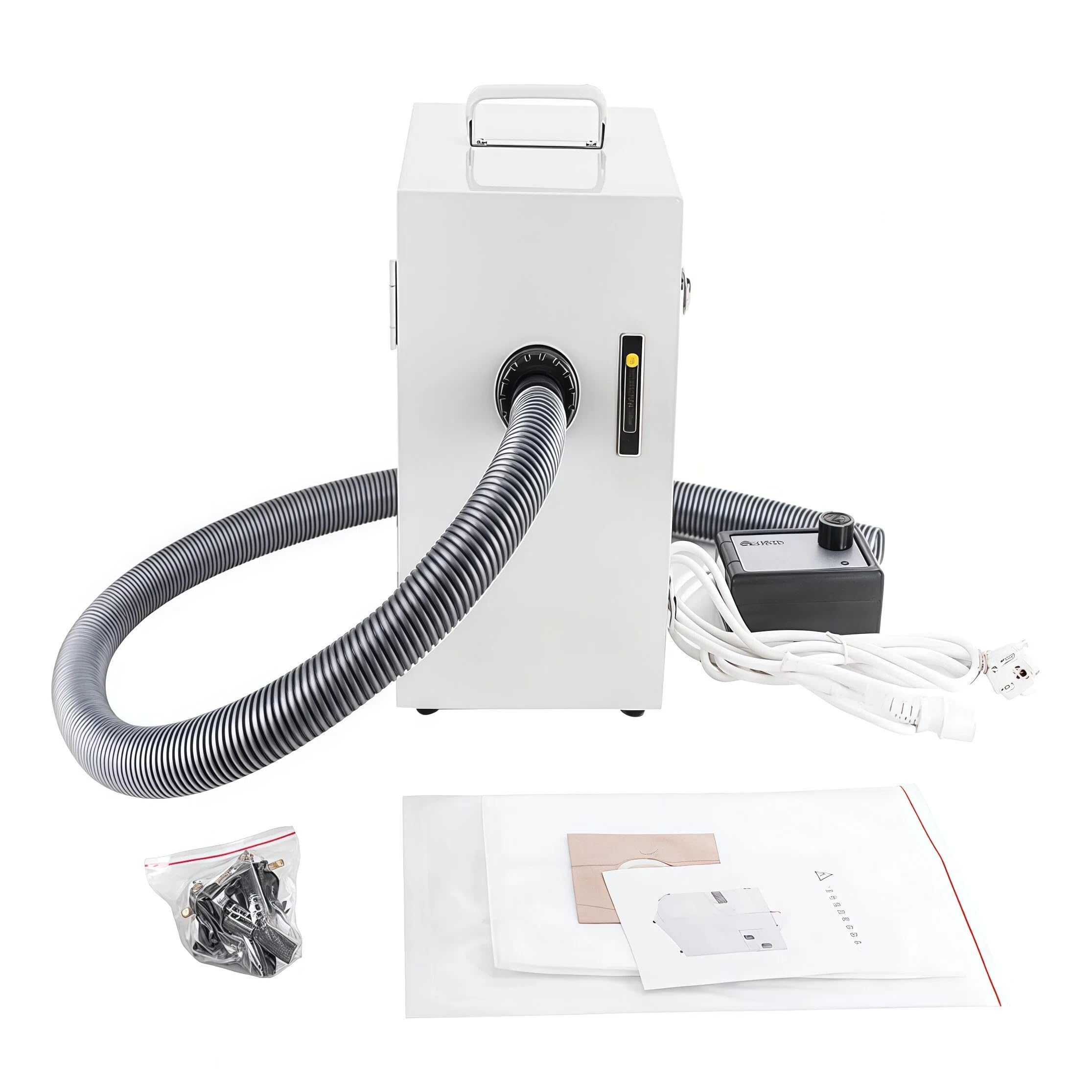 Generico Collettore di Polveri per Laboratorio Odontotecnico, Aspirapolvere per Aspirapolvere Potente da 370 W,Digitale Portatile A Fila Singola Aspiratore di Polveri A Vuoto Ambienti Industriali