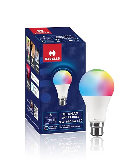 Havells Glamax 9W B22 Wi-Fi Smart Bulb