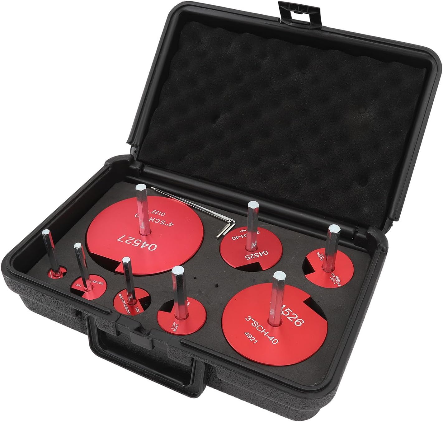 ANGGREK Pipe Connection Frame Set, Pipe Frame, Flexible, Professional Standard Highspeed Steel, Finely Processed for Drainage Lines for PVC (8pcs)