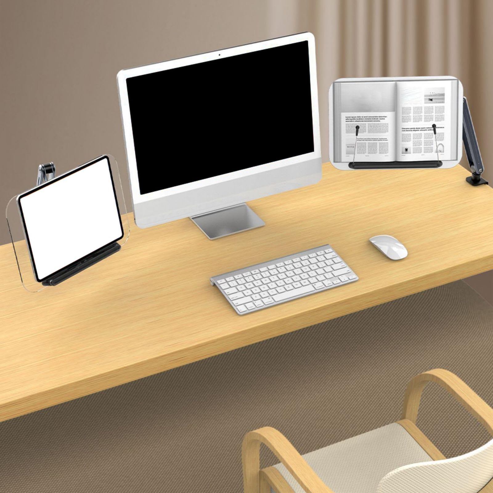 Supporto da braccio per laptop e tablet facile da usare, supporto da scrivania regolabile con angoli in altezza Base antiscivolo per supporto da braccio regolabile per la sicurezza del