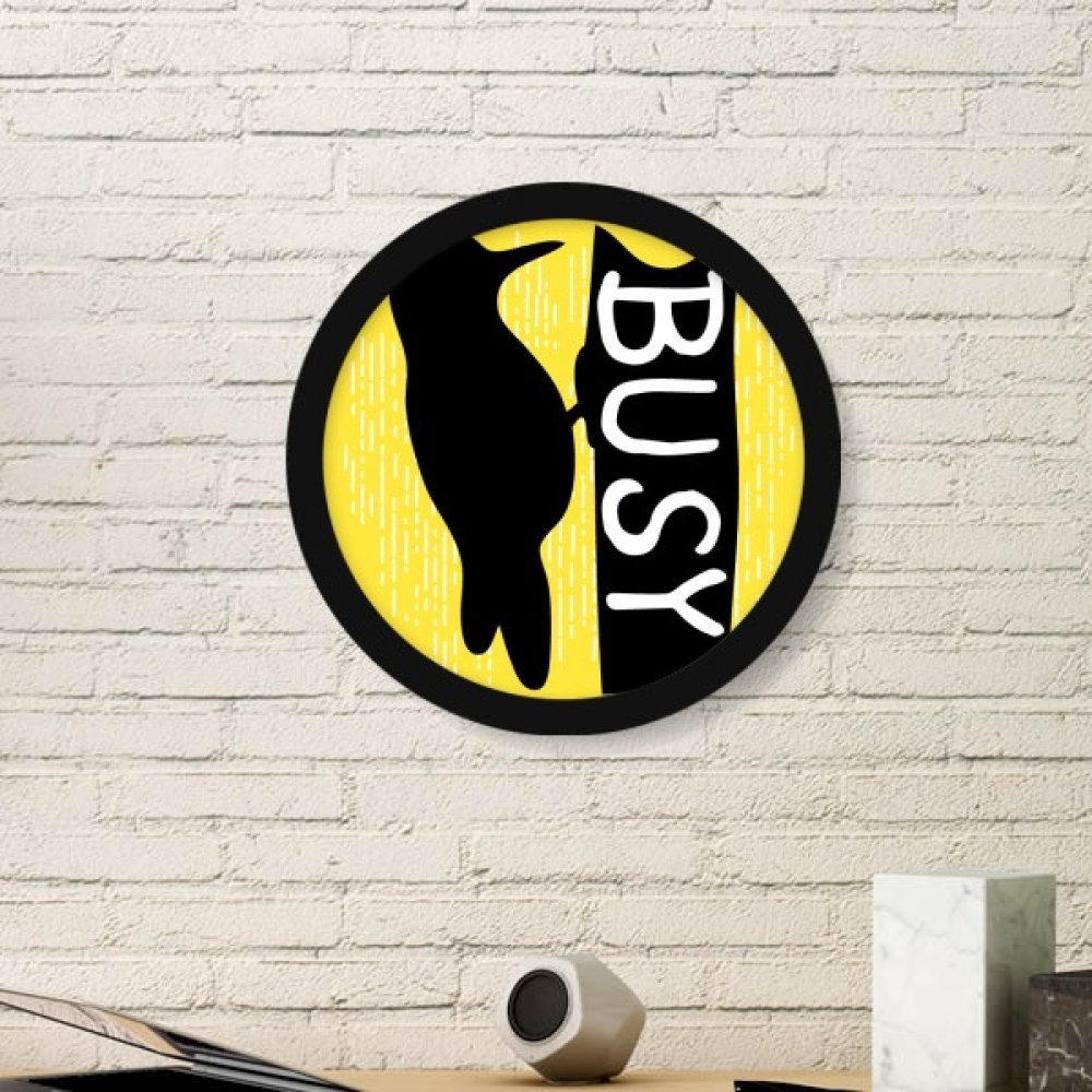 Cadre photo pivert en bois rond noir le cadeau ideal pour passionnes de nature