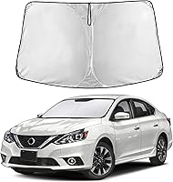 Vista 17 de EcoNour Parasol para Subaru Crosstrek 2013-2015 2016 2017, visera solar para parabrisas delantero y ventana, bloqueador de calor UV y protector