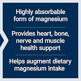 Life Extension Magnesium Glycinate, Heart Health, Bone Health, Nerve and Muscle Support, Highly absorbable, Gluten-Free, Non-GMO, Vegetarian, 90 Capsules