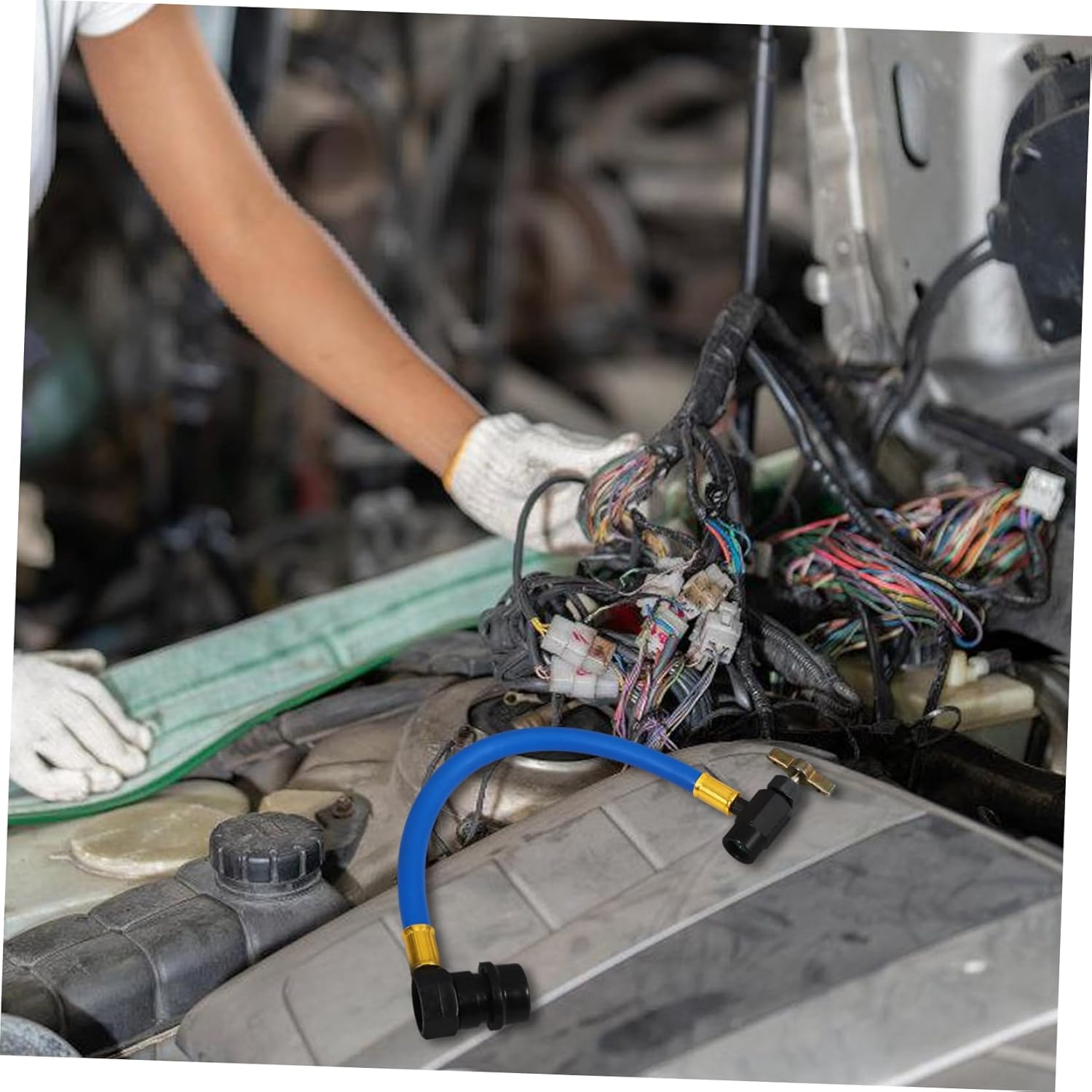 Zerodeko 5pcs Charging Hose for Vehicle Air Conditioner Flexible High-pressure Recharge Hose Easy for Filling and Enhanced Refrigeration Performance