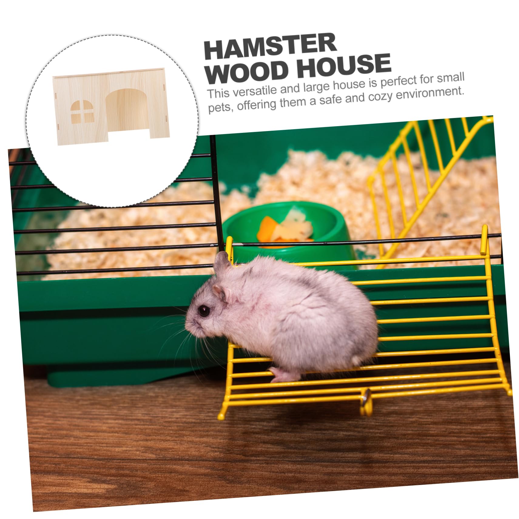 Toddmomy Maison pour Hamster Abri Multi Usage pour Rongeurs Nid Sécurisé Cachette pour Hamster Chinchilla et Autres Petits Animaux