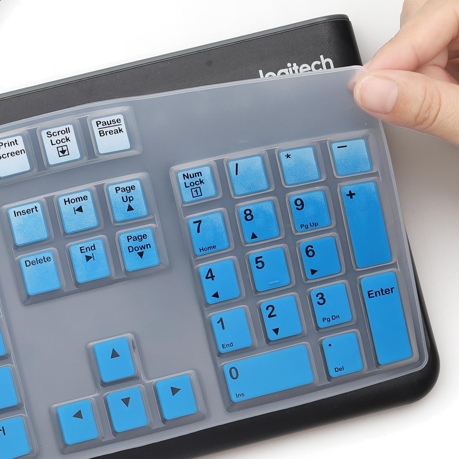MUBUY Keyboard Cover & Skin Protector for Logitech MK120 - keyboard Protective Skin, US Layout image 4
