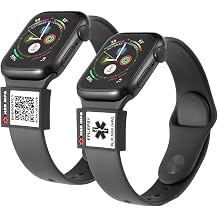 MYLUCKYTAG QR Code Medical ID Tag - Medical ID Bracelet Sleeve - Fits for Apple Watch Medical ID Band or Fitbit Medical ID Band - Medical Alert - Free Online Emergency Medical Profile