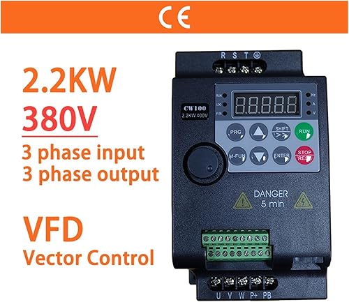 Miniatura 3 de 2.2KW 380V 3 Fase de entrada y salida 3HP VFD Variable Frecuencia Drive Convertidor Controlador para Motor Ventilador Control de Velocidad Inversor