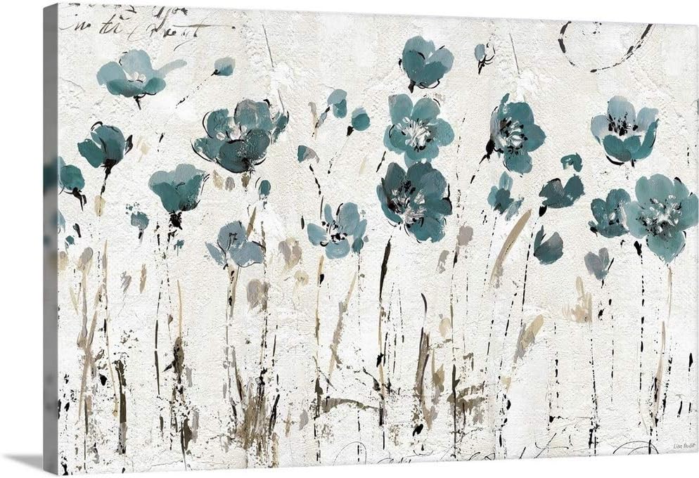 CANVAS ON DEMAND Abstract Balance VI Blue Canvas Wall Art Print by Lisa Audit, Abstract, Contemporary, Modern, Home Decor, Design Artwork, 36" x24in