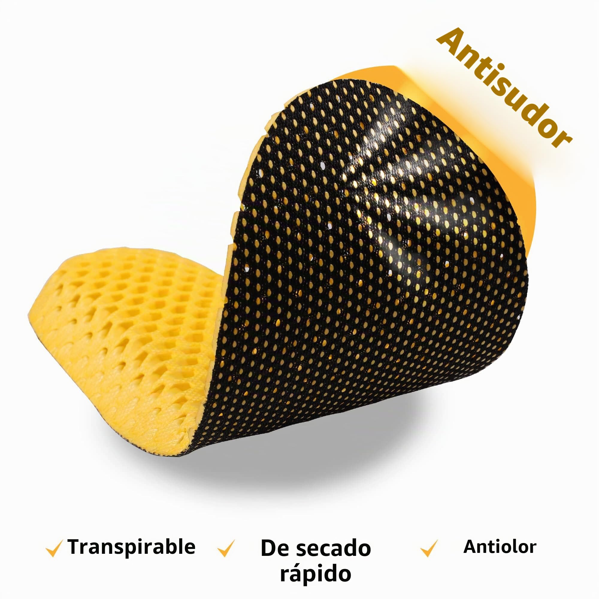 SULPO Plantillas Deportivas Amortiguación Adicional 3 Pares Talla 41-46