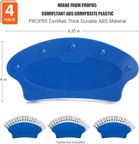 Miniatura 7 de Soporte para cartas de juego manos libres, organizador para todas las edades y adultos, lo suficientemente portátil para jugar cartas Bridge Canasta