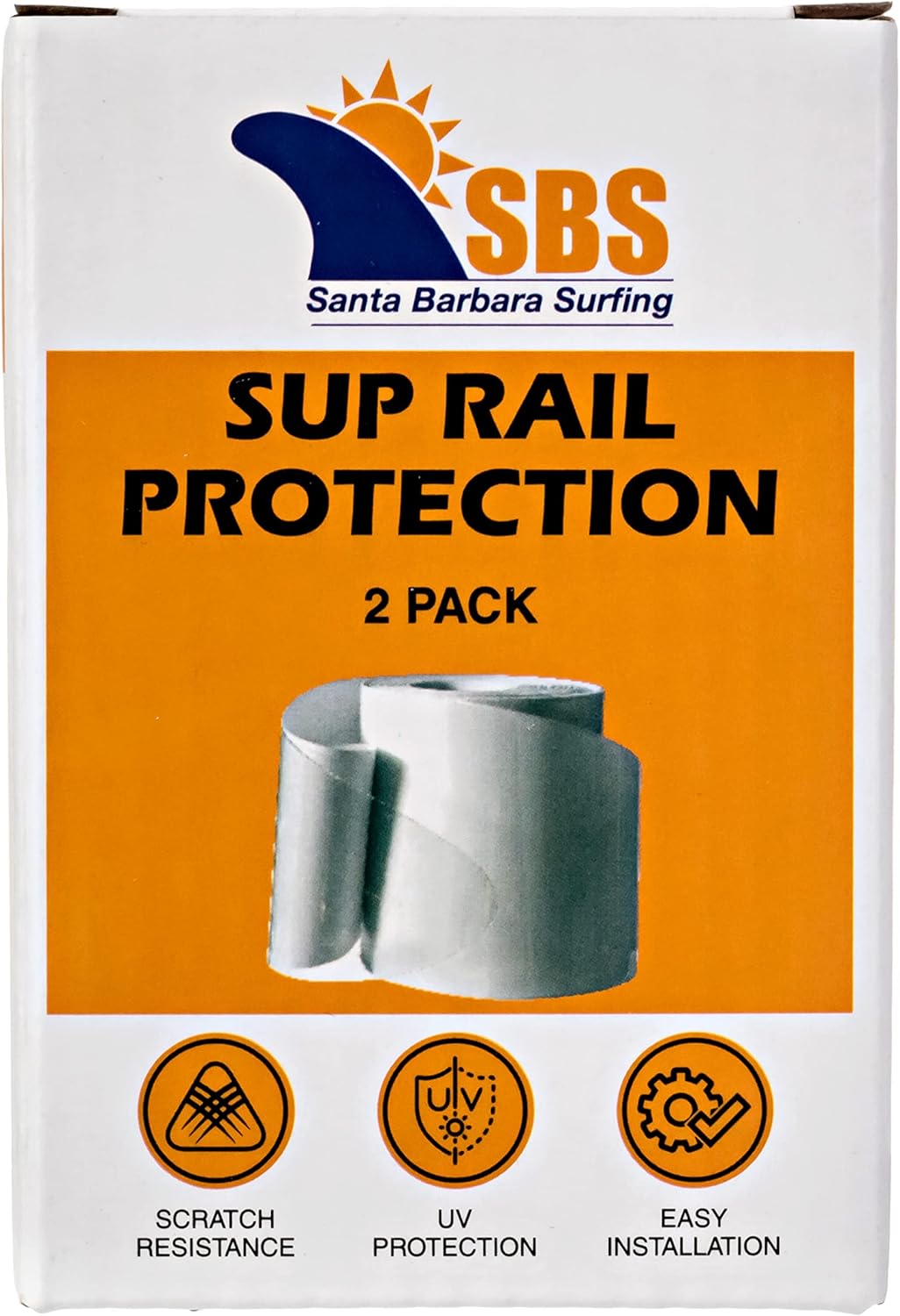 SBS Stand Up Paddle Board Rail Savers (Jumbo 83" x 3.5") - Clear SUP Protection
