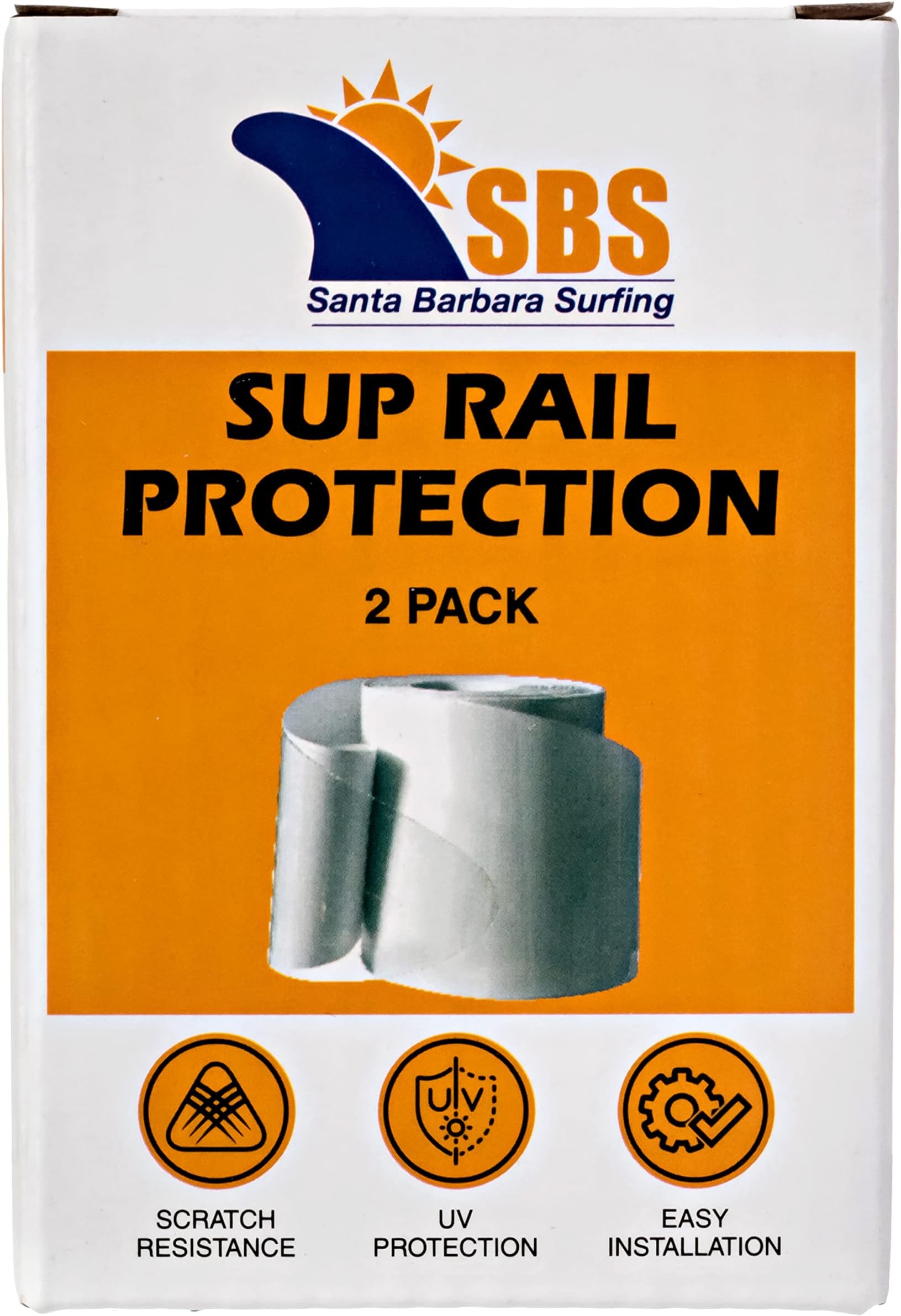 SBS Stand Up Paddle Board Rail Savers (Jumbo 83" x 3.5") - Clear SUP Protection