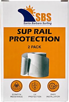 SBS Stand Up Paddle Board Rail Savers (Jumbo 83 x 3.5) - Clear SUP Protection
