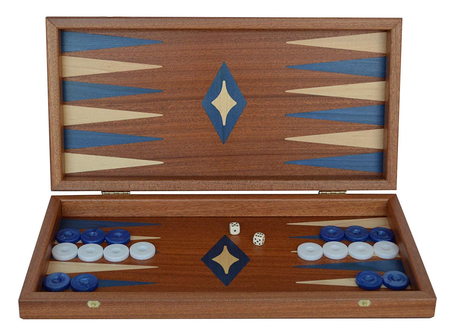 Coffret Backgammon en bois : Dia de los muertos de Manopoulos | Poisson