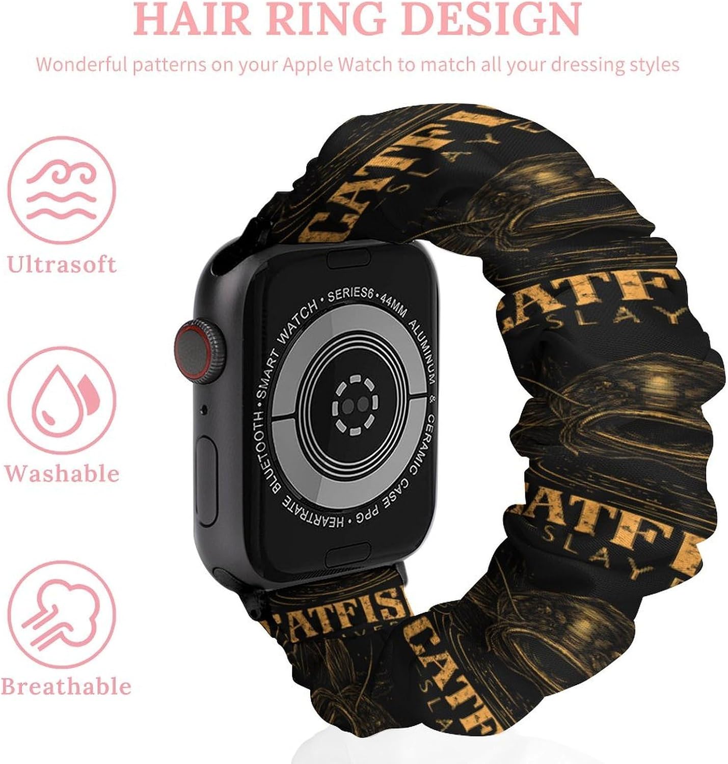 Catfish Watch Band Scrunchie image 3