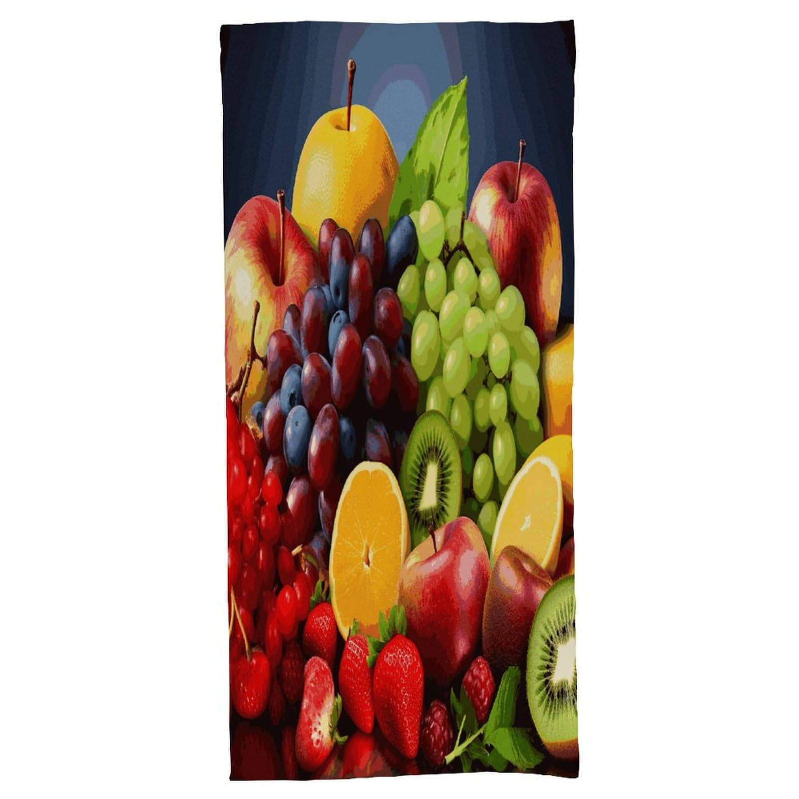 Fekiloot Men's Style Fruits Bath Towel Highly Absorbent,Beach Towels For Wo,Pool Towel Bathroom Essential For Beach,Gym,Travel, Camp