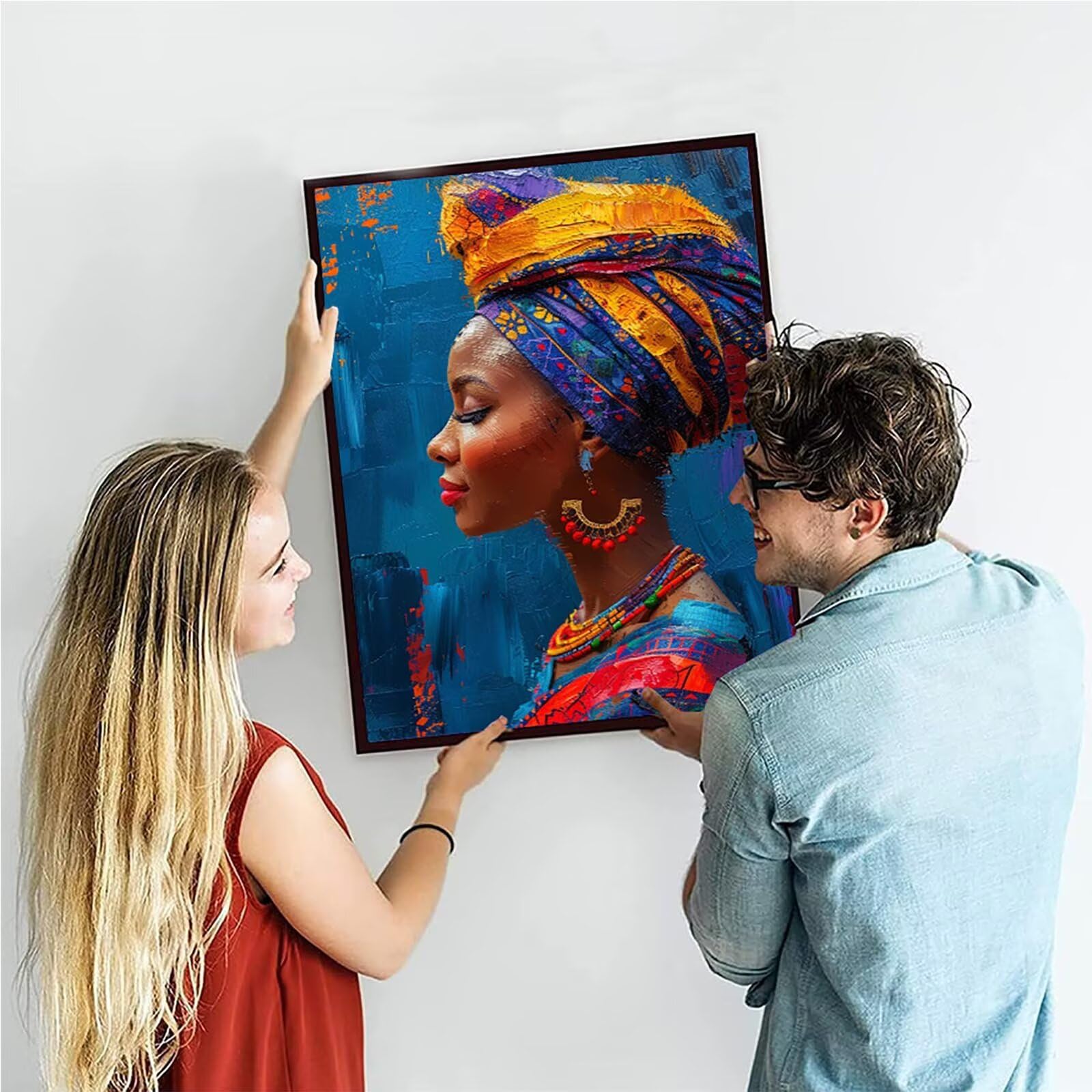 Pintar por Números para Adultos DIY África mujeres Paint by Numbers,Pintura por Números con Pinceles y regalo para Amigo, Festival, Cumpleaños, Hogar Decoración de Casa (Sin Marco) 50x65cm V-67 Pintar por Números para Adultos DIY África mujeres Paint by Numbers,Pintura por Números con Pinceles y regalo para Amigo, Festival, Cumpleaños, Hogar Decoración de Casa (Sin Marco) 50x65cm V-67