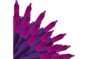 Brite Star 50-Light Designer Series Mini Light Set in Enchanting Purple