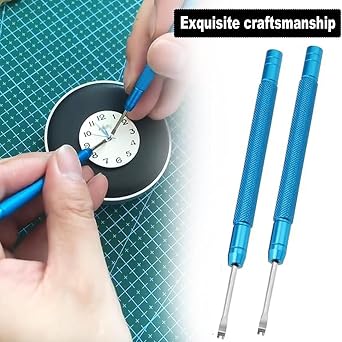 2PCS Professional Watch Hand Remover Tools Set, Multifunction Watchmaker Repair Kit for Removing/Setting Watch Hands, Stainless Steel with Non-Slip Handle, Watch Repair Accessory