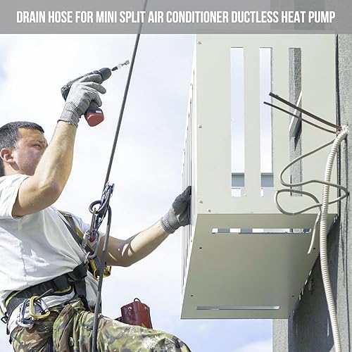 Miniatura 8 de BEWAVE Kit de manguera de drenaje de aire acondicionado, tubo de drenaje universal duradero para mini bomba de calor sin conductos de CA dividida,