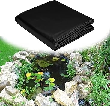 Image 13 X 20FT Pond Liner Durable HDEP Pond Skins Rubber Pond Liner 16 X 26FT PVC Soft Pond Skins for Koi Fish Ponds, Waterfall, Stream, Fountains, and Water Gardens of Many Shapes 23 X 30FT ( Size : 10mx1