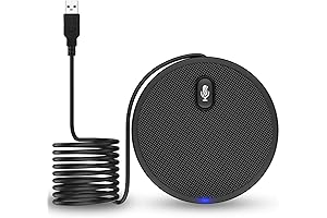 360° Omnidirectional USB Microphone Perfect for Conference Calls and Gaming