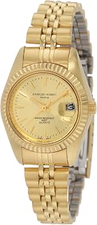Charles-Hubert, Paris Women's 6444 Classic Collection Gold-Plated Stainless Steel Watch