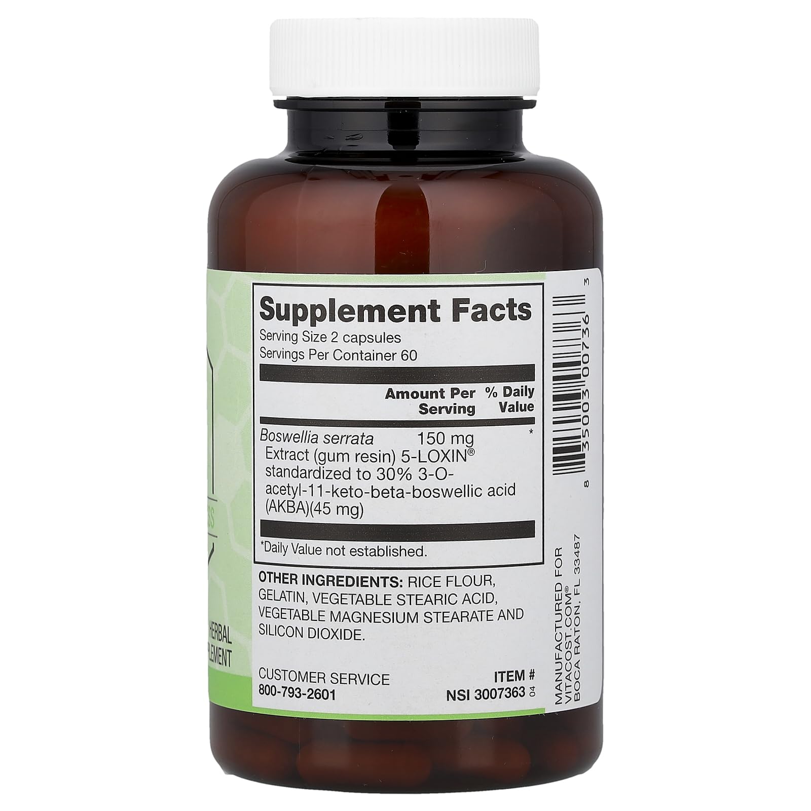 Amazon.com: Vitacost Synergy®, 5-Loxin®, Boswellia Serrata Extract