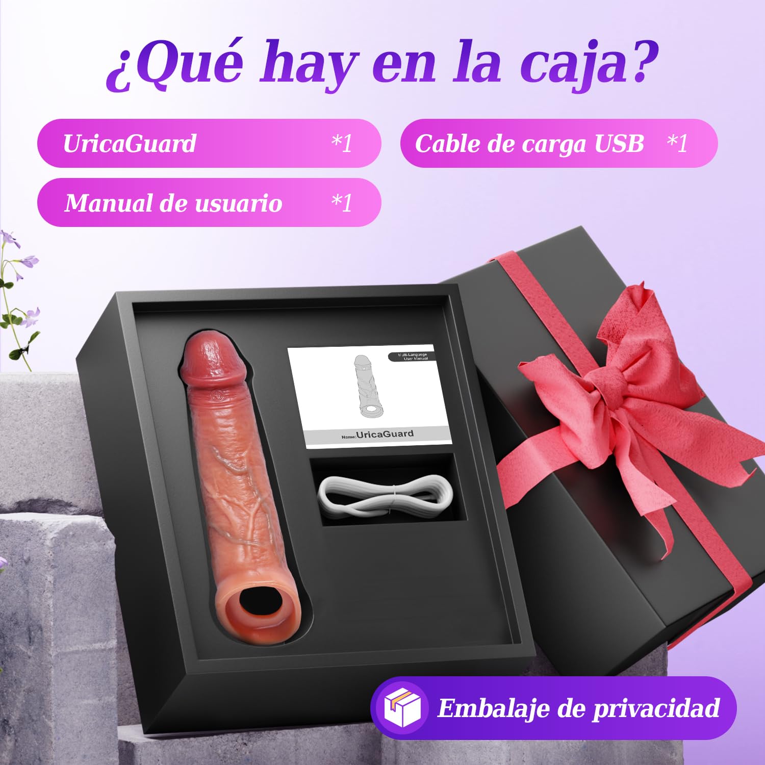 Alargador de Pene Masturbádores Masculino Real - 4en1 Consoladores Fundas para Pene Vibradorador Juguete Sexuale DIY Vibración Modo, Aplicación para Hombre Mujere Pareja Dildo Sex Toys