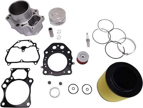 CAREONLINE Big Bore Cylinder Top End Kit Compatible with 2007-2020 Honda TRX420 Rancher 420 Replacement OE30054713 30050084713