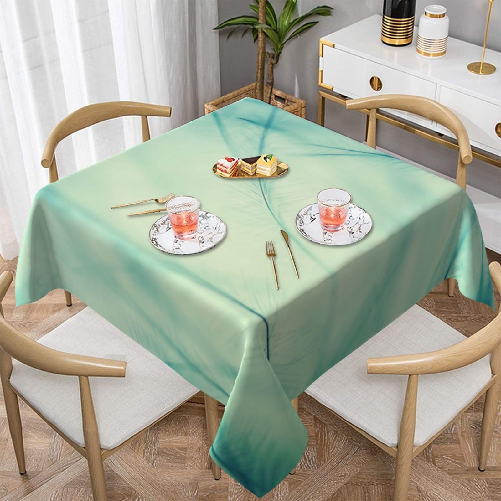 Nappe plumage d'oiseau imperméable et infroissable pour une table propre