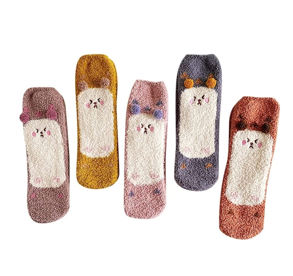 Calzini Calze 12 Paia Di Calzini Coccolosi, Calzini Morbidi Da Donna Divertenti Inverno Super Morbido Caldo Accogliente Calzini Invernali