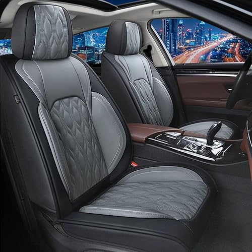 Vista 21 de Fundas de asiento para Chevy/Chevrolet Cruze 2011-2019: juego completo de 5 asientos de asiento de automóvil, funda de cuero de seda de hielo