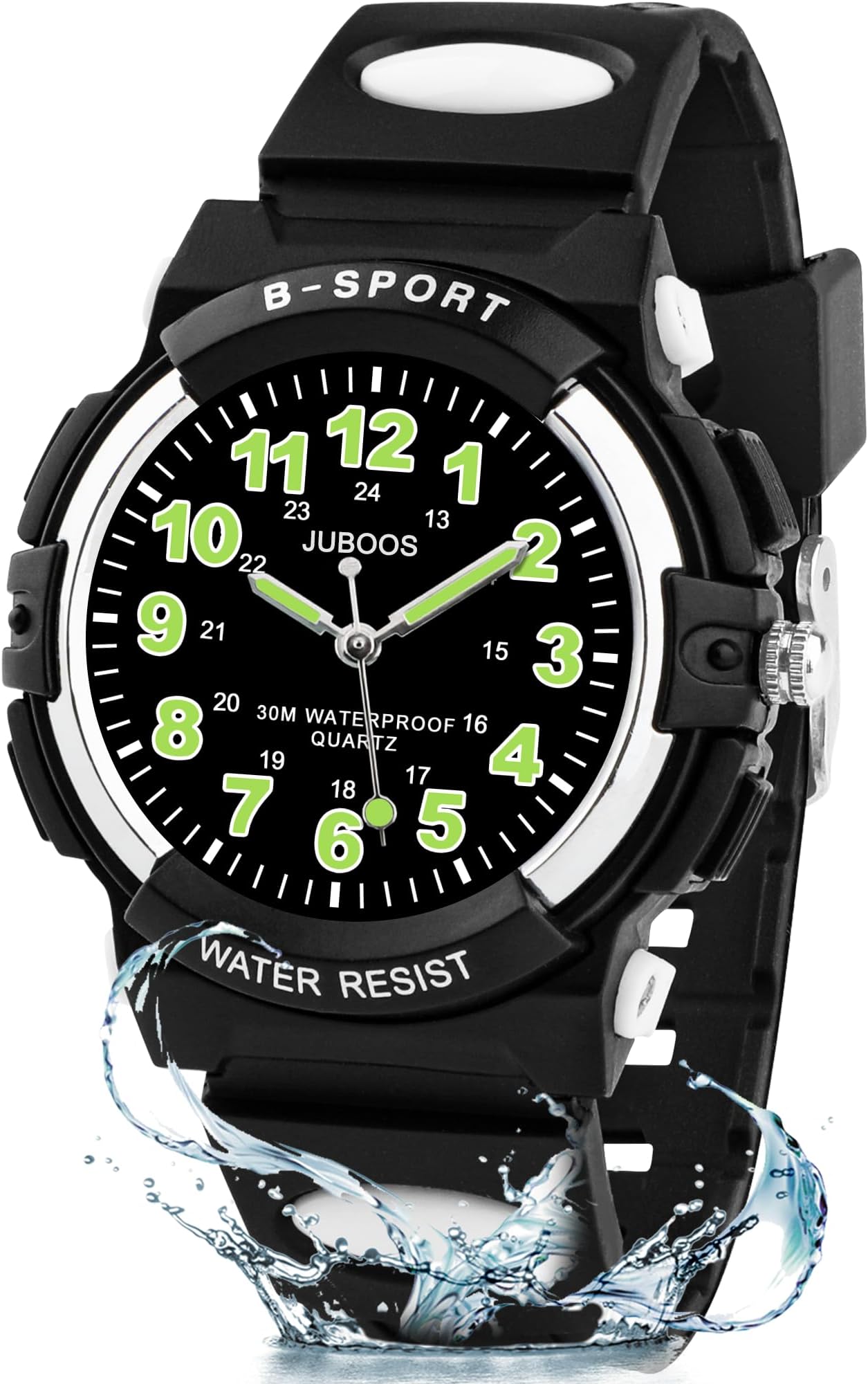 Kids Watch Analog for Boys Girls, Childrens Waterproof Soft Strap Kids Time Teaching Quartz Wristwatch for Ages 5-15