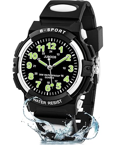 Juboos Kids Watch Analog for Boys Girls, Childrens Waterproof Soft