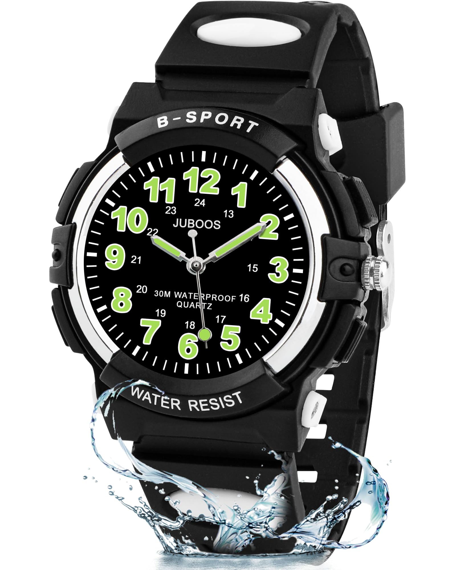 Kids Watch Analog for Boys Girls, Childrens Waterproof Soft Strap Kids Time Teaching Quartz Wristwatch for Ages 5-15