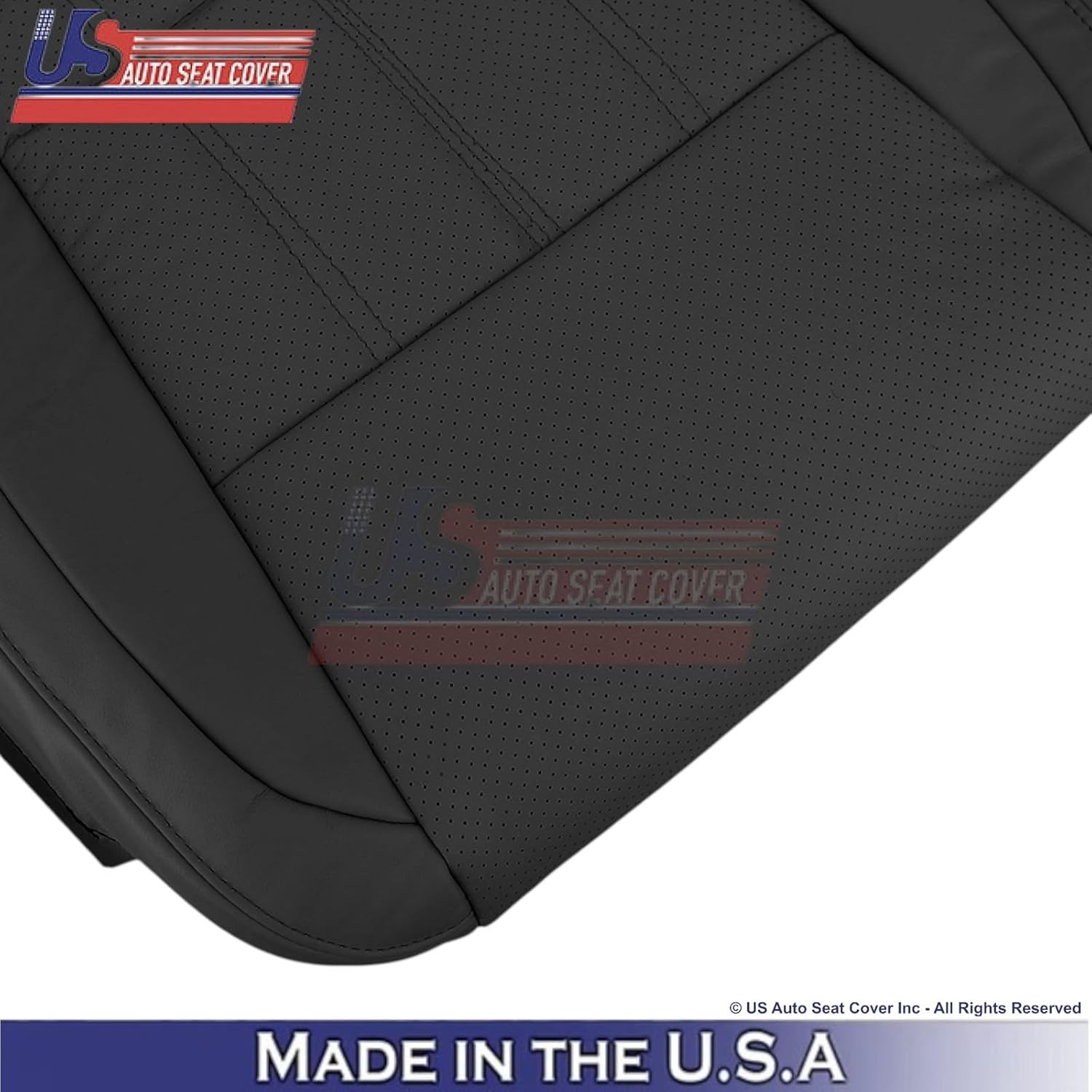 2016-2018 fits Lexus ES 350 Leather Perf. Front Replacement Seat Covers Black