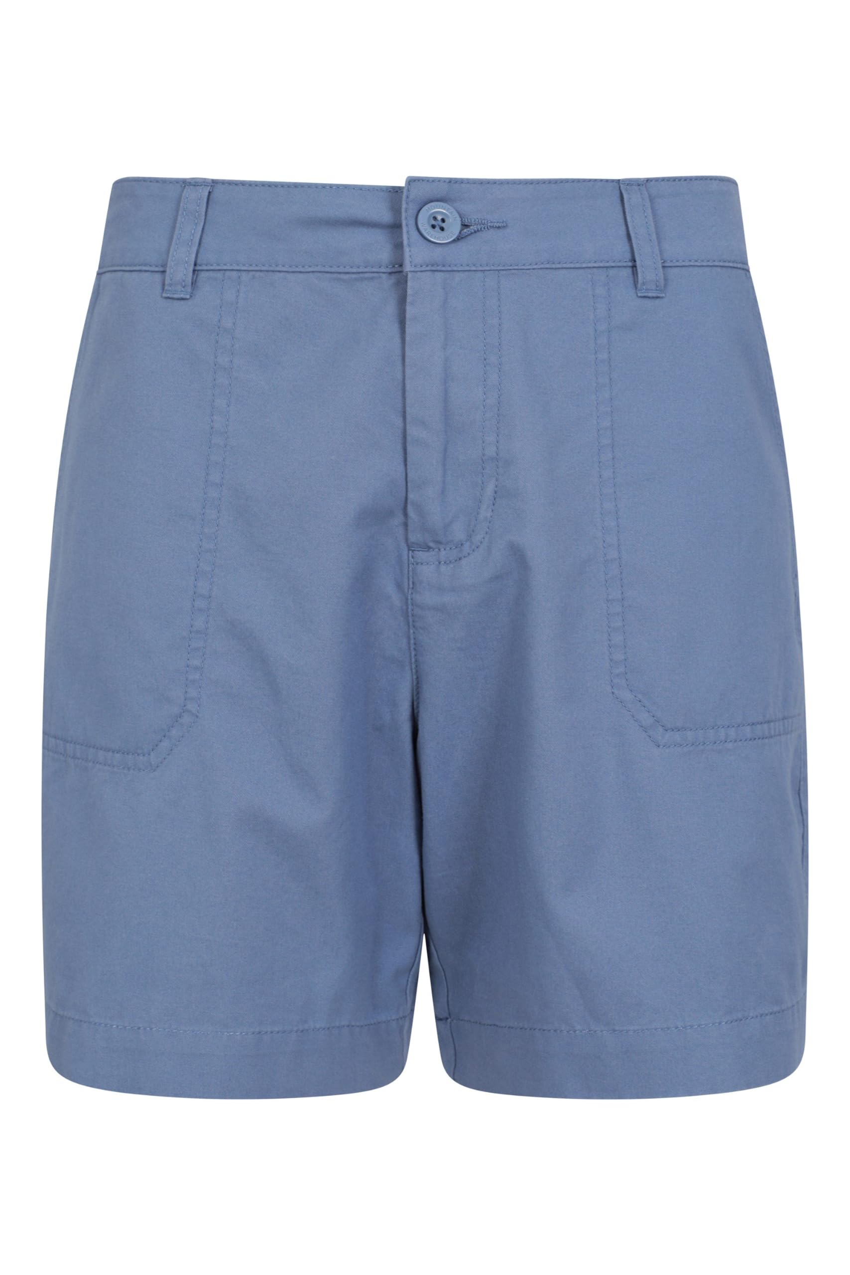 Mountain Warehouse Bayside Womens Shorts - Lightweight Ladies Short Pants with UPF 50+ & Lots of Pockets - Spring Summer, Beach, Walking, Hiking & Outdoors Petrol Women's Size 18