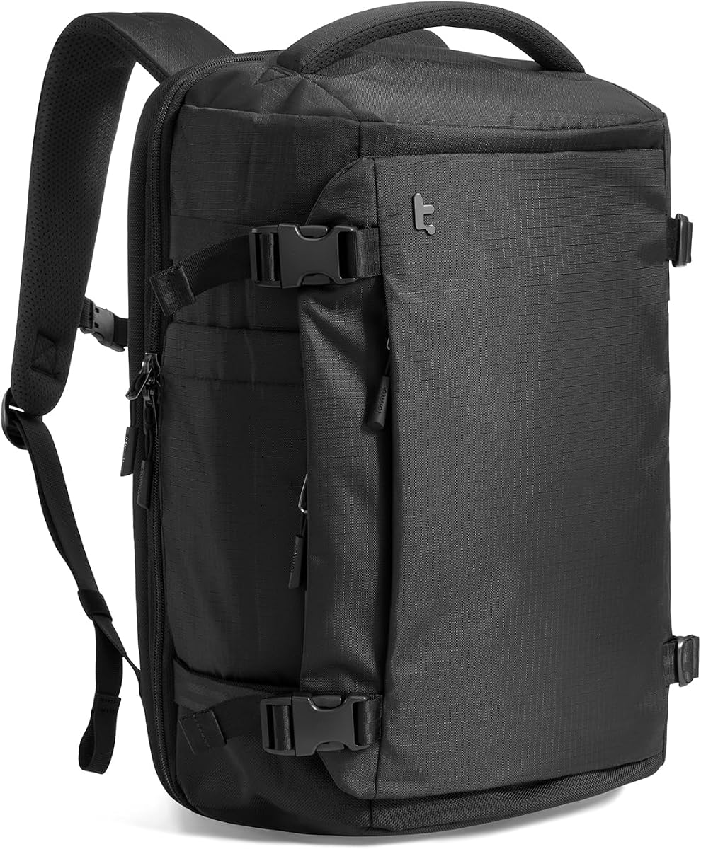 tomtoc Travel Backpack, TSA Friendly Flight Approved Carry-on Luggage Hand Water-resistant Lightweight Business Rucksack
