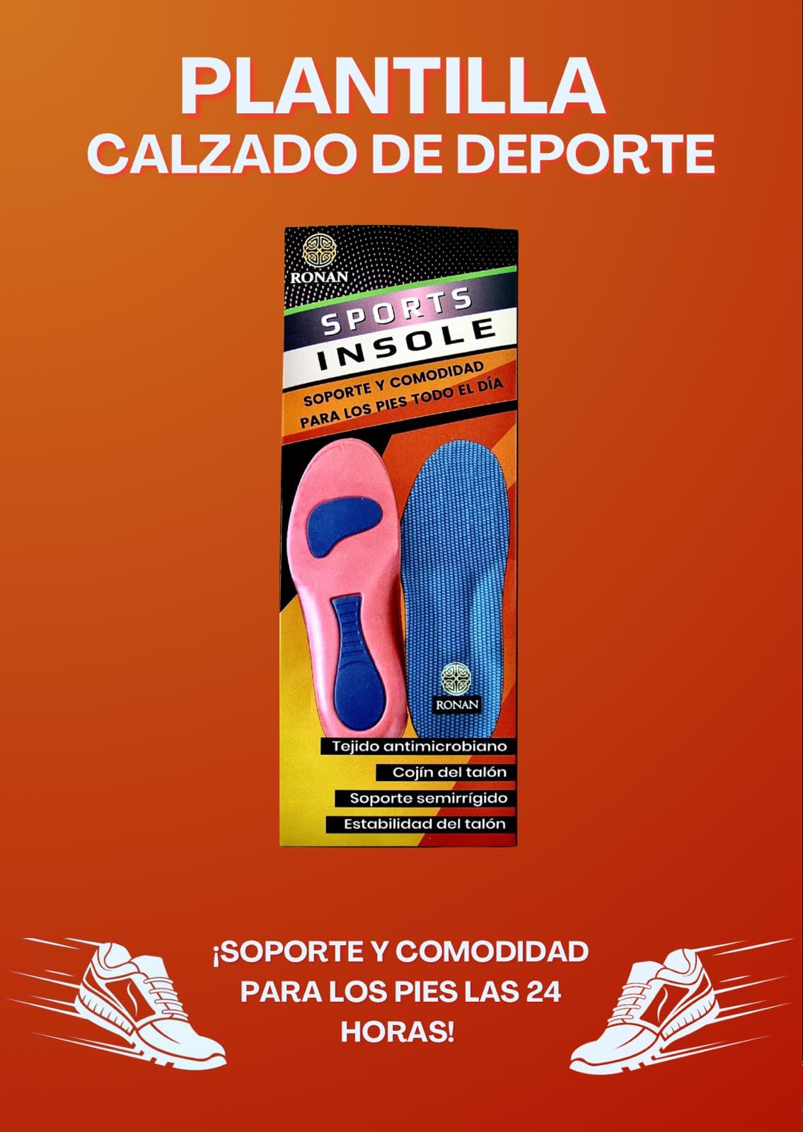 Plantilla fascitis plantar hombre mujer metatarsalgia 45-46 28.5 cm