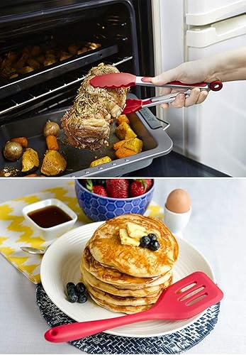 Miniatura 2 de 10 unids/set de silicona resistente al calor utensilios de cocina antiadherente herramienta para hornear pinzas cucharón Gadget lavavajillas seguro