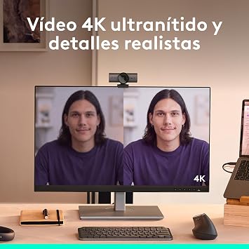 Logitech MX Brio Ultra HD Webcam 4k for PC, Streaming