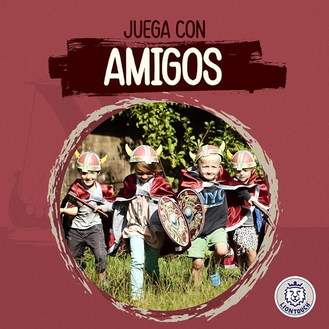 Foto 5 de 6 de Liontouch Capa Vikinga para Niños - Harald, Talla Única, 3–8 Años