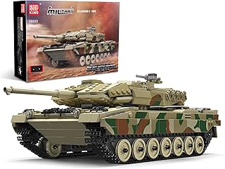 Mould King 20020 Leopard 2 Tank Building Block Kits, MOC Building Blocks Set to Build, Gift for Kids Age 8+/Adult Collections Enthusiasts(1091 Pieces)