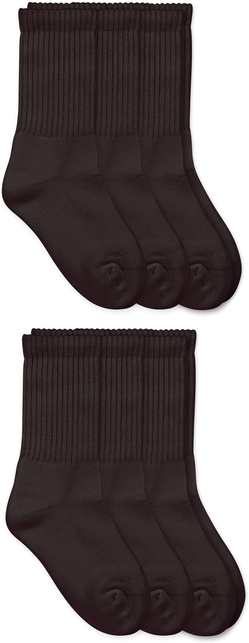 Boys 2-7 Seamless Sport Crew Half Cushion 6 Pair Pack