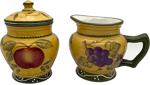 Miniatura 12 de ACK Juego de crema y azúcar de cerámica, azucarero con tapa (lunares negros) Negro (Black Polka Dot),Con color,Grano de café colorido,Girasol