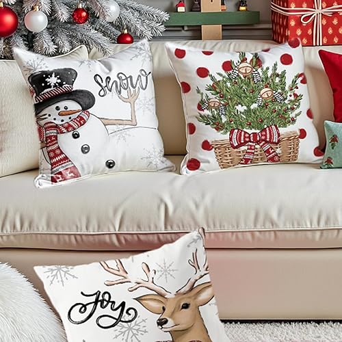 Miniatura 5 de Juego de 2 fundas de almohada de pana con empalme, súper suaves, bohemias, a rayas, decorativas, texturizadas, para Navidad, sofá, sala de estar, 18